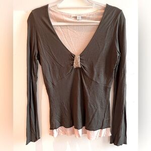 Nougat London Embellished long-sleeve t-shirt size 2